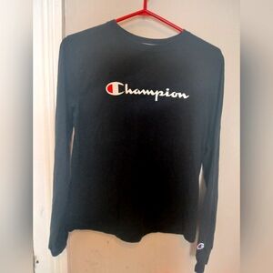 Champion Black Long Sleeve Shirt